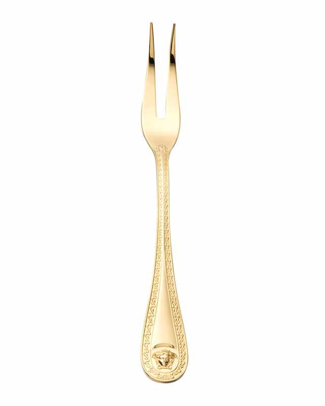 Medusa Gold-Plated Meat Fork